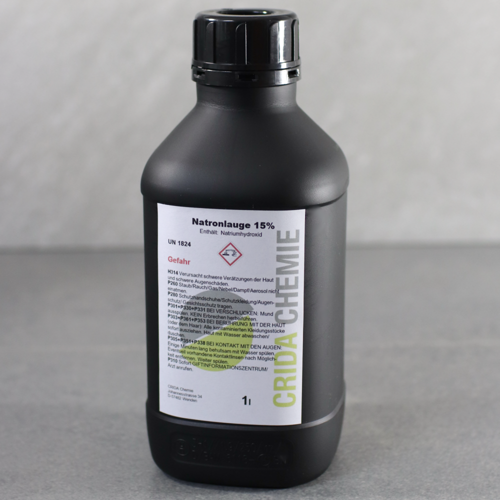 Natronlauge 15ig Makroätzmittel für Aluminiumschweißnäthe CRIDA CHEMIE