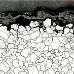 Mikroschliff-Querschliff-Interkristalliner-Korngrenzenangriff
